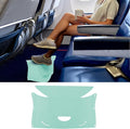 Travel Foot Rest for Airplane & Office - Portable Under Desk Foot Stool, Relieves Back & Knee Pain, Comfort for Long Flights, Cars, Subways & Trains (Green)