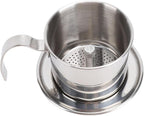 SUNGOOYUE Portable Stainless Steel Drip Maker with Vietnamese Coffee Filter, Handcrafted Manual Brewing for Coffee Connoisseurs, 200ml Capacity