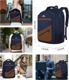 MATEIN Travel Backpack for Men with Anti Theft Pocket, TSA Friendly Carry On 17.3 Inch Laptop Backpack with Luggage Strap, Water Resistant Flight Approved Work Business College Daypack Bag for Men