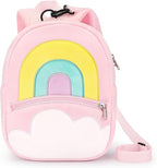 mibasies Toddler Backpacks for Girls 2-4: Plush Backpack -3D Animal Cartoon Mini Travel Bag -10 inch Toddler Backpack Leash