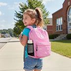 STEAMEDBUN Corduroy Kids Backpack for Girls 3-8, Girls Backpack for Elementary Kindergarten - Rainbow