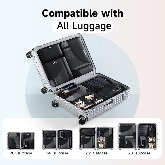 9 Set Packing Cubes for Travel, Gifts for Women Mom,Anti-Tearing Suitcase Organizer,OlarHike Vacation Essentials & Accessories for Cruise Ship