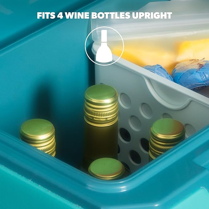 Igloo Tag Along Too Coolers | Insulated Hard Shell Picnic Style Cooler | Rolling Ice Chest