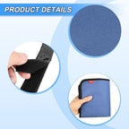 Airplane Seat Back Organizer & Storage, Airplane Tray Table Cover for Personal Items, Airline Seat Hanging Pockets Media Pouch,Reusable Travel Essentials,Fits Tablets,Cell Phone,Water Bottle (Blue)