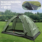 Backpacking Tent for Camping 1-5 Person Hiking Ultralight Tent for Waterproof Windproof Outdoor Two Doors Tents Easy Quick Setup Lightweight Instant Tents