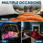 PTEROMY Sleeping Bags for Adults, Lightweight and Machine Washable, Water Resistant Backpacking Camping Sleeping Bag for Warm Cold Weather, Camping Essentials for Hiking Travel
