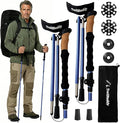 TrailBuddy Trekking Poles – Lightweight 7075 Aluminum Hiking Poles for Women, Men & Seniors – Collapsible Walking Sticks for Travel, Trails & Balance