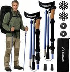 TrailBuddy Trekking Poles – Lightweight 7075 Aluminum Hiking Poles for Women, Men & Seniors – Collapsible Walking Sticks for Travel, Trails & Balance