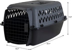 Petmate Pet Porter Dog Kennel 23", Dark Gray & Black, for Pets up to 15lbs, Made in USA