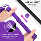 BWOGUE 2 Piece Dog Seat Belt for Car with Elastic Bungee Buffer Safety Seatbelt Car Headrest Restraint Wear Adjustable Metal Buckle Harness in Vehicle Travel for Pet