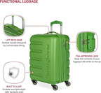 SwissGear 7366 Signature Hardside Expandable Luggage with Spinner Wheels, TSA Lock, Cup-Holder, Green, Carry-On 19-Inch