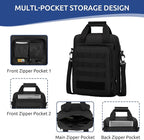 ZHIERNA Tactical Messenger Bag, Tactical Briefcase Laptop Bag Heavy Duty MOLLE Shoulder Pack Handbag for Men(Patch Included)