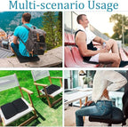Gel Airplane Seat Cushion,Portable Travel Cushion for Long Sitting,Foldable seat Cushion for Airplane Seats, Office Chair, Camping, Bleachers, Flights, Commute