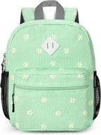 STEAMEDBUN Corduroy Toddler Backpack for Girls Boys 2-4, Kids Preschool Backpack for Kindergarten - Daisy