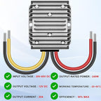 DC 36V/48V Step Down to 12V 20A 240W, DC Converter Regulator Voltage Regulator, PBuck Converter Regulator Power Supply Module Buck Transformer for Golf Cart Forklifts Car Truck Boat Vehicle
