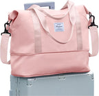 Travel Duffel Bag, Sports Tote Gym Bag, Shoulder Weekender Overnight Bag for Women