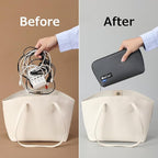 RIGHT AWAY Travel Tech Pouch，Waterproof Cord Case，Electronics Organizer Travel Case，Cable Organizer Storage Bag For Phone, Charger, Accessories(Dark Gray)