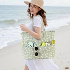 Bluboon Waterproof Beach Tote Pool Bags for Women Ladies Extra Large Carry On Bag With Wet Compartment for Weekender Travel