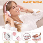 Rydohi Wireless Bluetooth Headphones Over Ear 68H Playtime HiFi Stereo Headset with Microphone and 3EQ Modes Foldable Bluetooth V5.3 Headphones for Travel Smartphone Computer Laptop