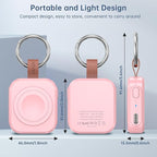 for Samsung Galaxy Watch Charger,1200mAh Portable Charger for Samsung Galaxy Watch 8/8 Classic/7/Ultra/6/6 Classic/5/5 Pro/4/3,Active 2/1 (Pink)