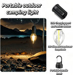 Portable LED Camping Lantern，Hang Anywhere Hook, USB-C Rechargeable, 3 Brightness Modes, Water Resistant for Emergency, Tent, Hiking, Power Outage& Outdoor (Black 1PCS) (T03)