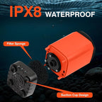 Portable Shower for Camping,7800mAh Rechargeable Camping Shower Pump,IPX8 Waterproof Outdoor Shower with LED Display and 3 Spray Modes for Hiking,Travel, Pet, Car Wash,RV Life