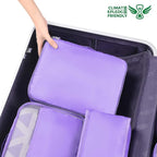 BAGAIL 8 Set Packing Cubes Luggage Packing Organizers for Travel Accessories-Light Purple