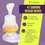 LifeVac Blue Travel Kit 2 Pack - Portable Suction Rescue Device, First Aid Kit for Kids and Adults, Portable Airway Suction Device for Children and Adults