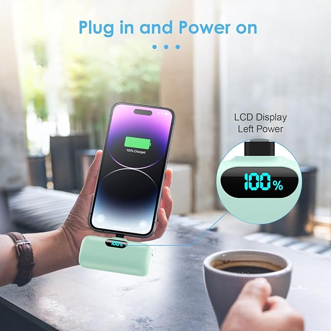 [2 Pack]Small Portable Charger for iPhone 17/16/15 Series,5000mAh 3A PD USB C Power Bank, Mini Travel Essentials Battery Pack for iPhone 17/17 Pro/16/16 Plus/16 Pro/15 Pro Max,Samsung,Android/LG etc
