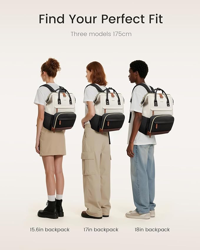 LOVEVOOK Laptop Backpack for Women, 17 Inch Work Business Backpacks Purse With Large Capacity, Waterproof Nurse Bag College Bookbag for School, Waterproof Casual Daypack for Travel