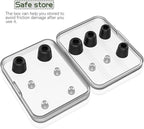 [6 Pairs] Earphone Tips New bee 12pcs Replacement Earbud Tips Blocking Out Ambient Noise Memory Foam Earbuds Inner 4.9mm for in-Ear Headphones with 5mm-7mm Tips (Black, S/M/L)