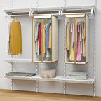 Univivi Garment Bags for Hanging Clothes, Large Clothes Storage Bags Closet Organizer with Clear Window, Premium Hanging Garment Storage Bag for Suits, Coats, Dresses, 40" (Beige)