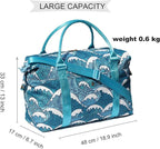 ESVAN Travel Tote Duffel Gym Bag,Weekender Overnight Carry-on Tote Crossbody Bag with Wet Pocket and Trolley Sleeve Upgraded