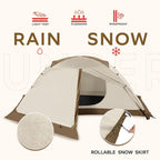 1/2 Person Backpacking Tent for 4-Season - Winter Waterproof Tent for One Person, Lightweight Camping Gear for Backpacking, Easy Set Up Cold Weather Essentials by Underwood Aggregator