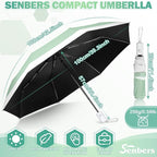 Windproof Travel Umbrella, Collapsible Umbrella Automatic Open Close Auto Small Compact Portable for Rain Sun Adult Women