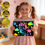 ZMLM Scratch Paper Art-Crafts Gift: 2 Pack Rainbow Notebooks Supplies Toys for 3 4 5 6 7 8 9 10 Years Old Girls and Boys Kids Easter Gifts Christmas Birthday Party Games Unicorns