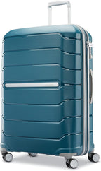 Samsonite Freeform 2-Piece Luggage Set - Carry-On & Large Checked Luggage with Dual Spinner Wheels - Durable Polypropylene Hardshell - TSA Lock, Airline-Approved - Expandable Hard Shell - Dark Teal
