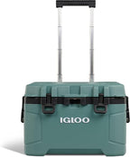 Igloo Trailmate 52Qt Wheeled Cooler, Insulated Hard Shell Ice Chest, Spruce