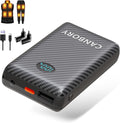5V 2A/3A Battery Pack for Heated Vest Heated Jacket, 12000mAh Power Bank for Heated Apparel with LED Display with 7.4V DC Port