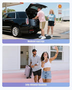 LIGHT FLIGHT Carry On Luggage 22x14x9 Airline Approved, Durable Hard Shell Carry On Suitcases with Wheels, Expandable Hardside Lightweight Travel Luggage with TSA Lock, Lilac
