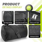 C&F BOGMOST Small Travel Duffel Bag with Shoe Compartment Foldable Waterproof Gym Bags for Gym Beach Swim Men Women Duffle Bags Lightweight Oxford Cloth Sports Bag-Fluorescent Green