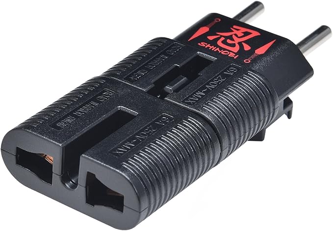 ROAD WARRIOR Travel Plug Adapter for Europe/UK/Australia/China/USA Outlet, Compact Lightweight Japan-Designed, RWG01BK