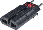 ROAD WARRIOR Travel Plug Adapter for Europe/UK/Australia/China/USA Outlet, Compact Lightweight Japan-Designed, RWG01BK