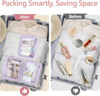 PACKISM Clear Makeup Bag - TSA Approved Toiletry Bag for Carry-on & Checked Luggage, Water Resistant Car Storage Organizer with Reinforced Seams