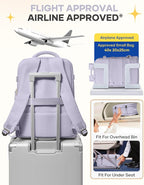 coofay Large Carry On Backpack Flight Approved Personal Item Travel Backpack For Women Airline Approved Waterproof Sports Luggage Backpack Casual Daypack Small Hiking Backpack Purple Backpack