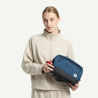 Travel Toiletry Bag 8L, Large Packing Cube with Waterproof TPU Wet/Dry Compartment