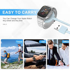 Fast Charger for Apple Watch Charger, Magnetic iWatch Charger to USB A Cable 3.3FT with USB A Wall Plug Adapter for Apple iWatch Series Ultra/10/9/8/7/6/SE/5/4/3/2 (Blue)