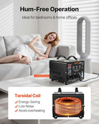 VEVOR Voltage Auto Converter Transformer, 3000VA, Heavy Duty Step Up/Down Power Transformer, 110V to 220V and 220V to 110V, with 3 US Outlets, 3 EU Outlets, LCD Display, Circuit Breaker Protection