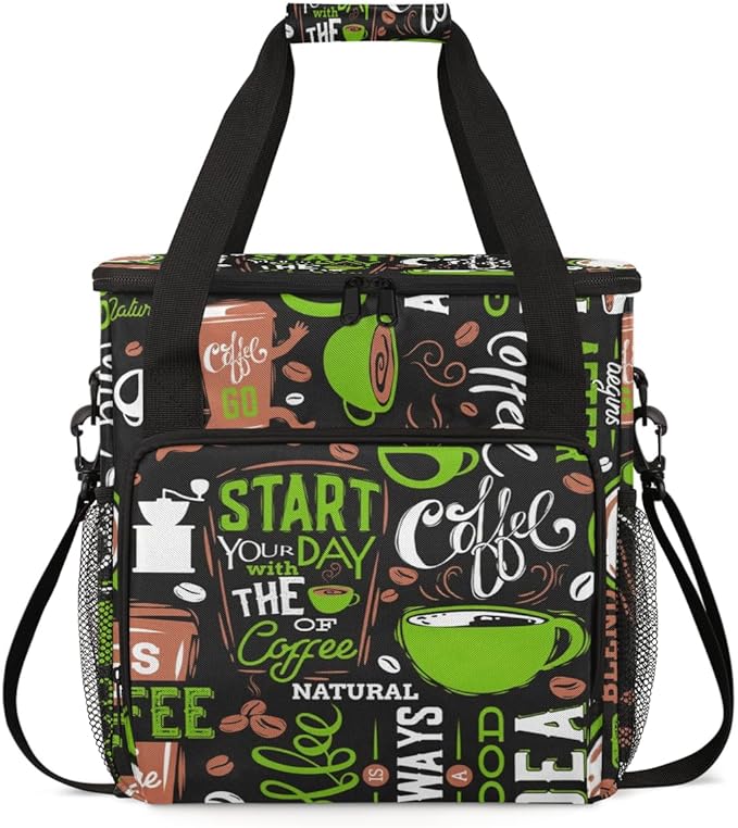 Coffee Maker Carring Bag Travel Storage Tote Bag Compatible with K-Mini or K-Mini Plus Portable Single Serve Coffee Brewer Case with Pockets for K-cup Pods(Bag Only)