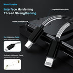 2Pack 10ft iPhone Fast Charger Cable, [Apple MFi Certified] Long USB C to Lightning Cable 10 Foot, High Fast 10 Feet Apple Charging Cord for Apple iPhone 14/14 Pro Max/13 Mini/12/11/XS/XR/8/7Plus,iPad